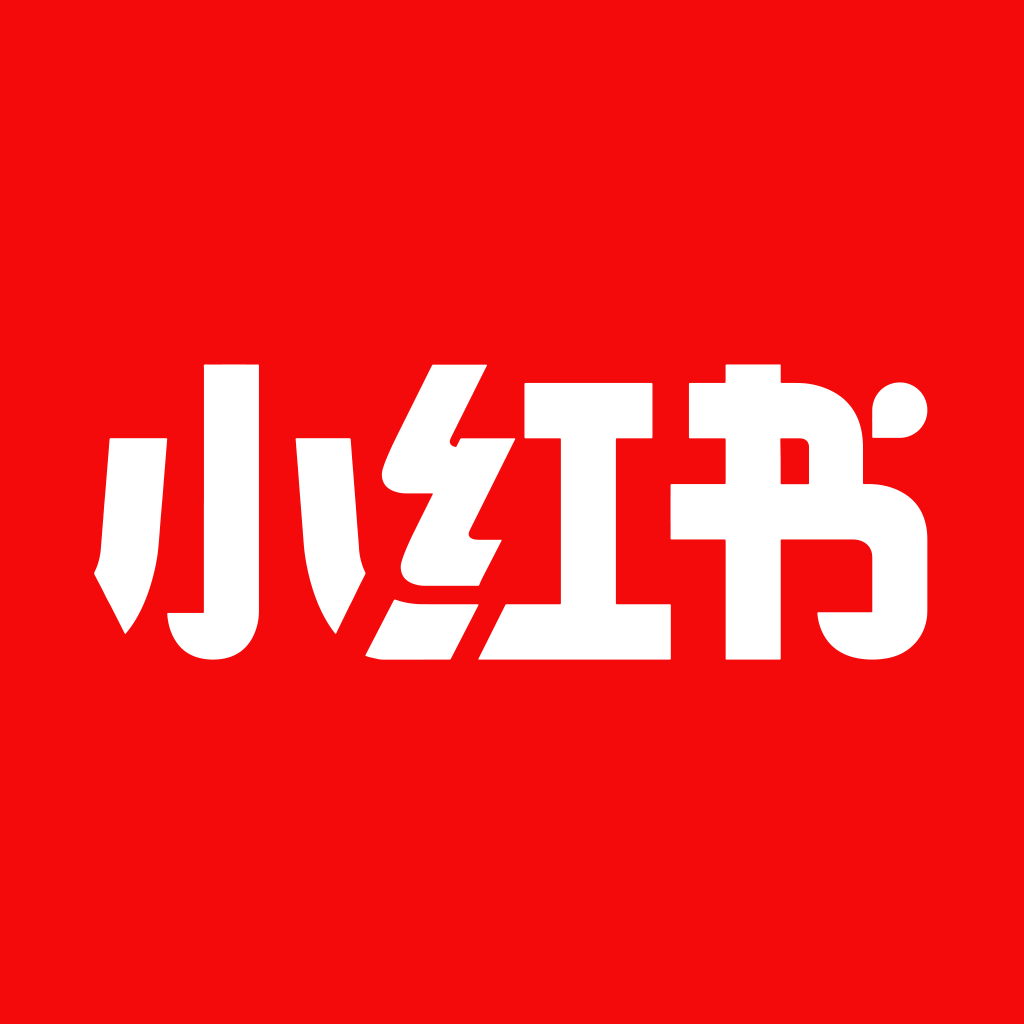 小红书logo白底图片