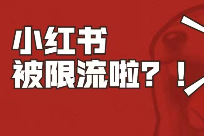 血泪教训：小红书被限流怎么办？怎么恢复正常？