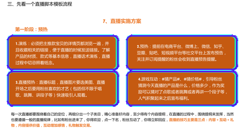 抖音、快手培训课件PPT：直播脚本设计详细流程全案